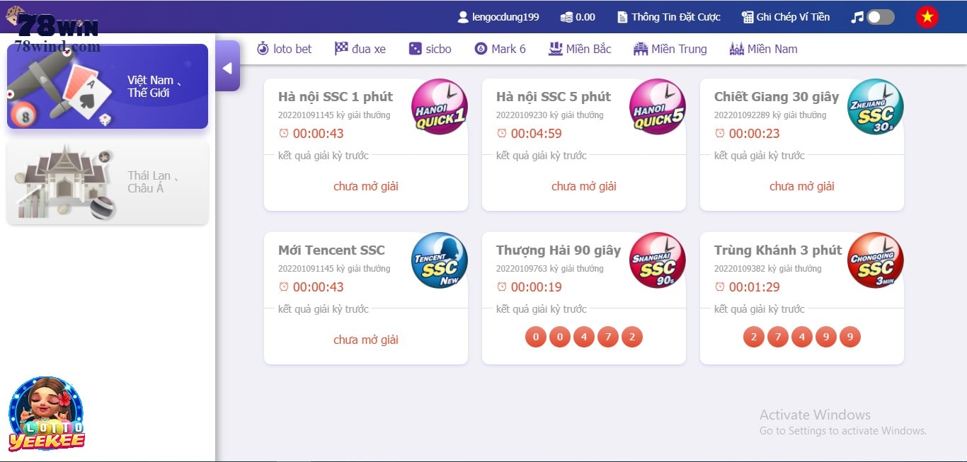 Game xổ số online Lottery 78win