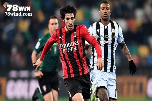 Udinese không có được nhiều niềm tin trong trận AC Milan vs Udinese 