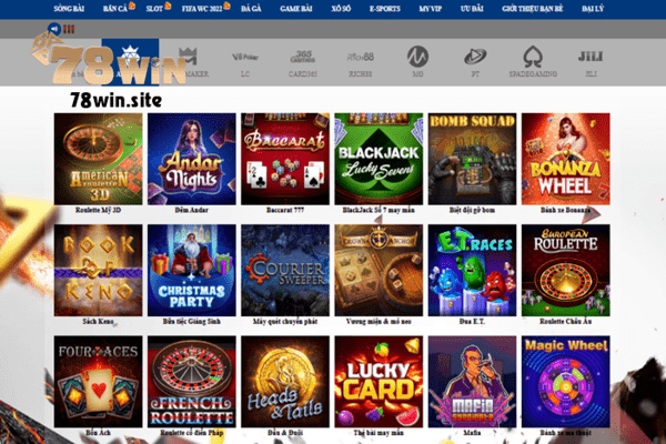 Nhà cái 78win có nhiều game đánh bài trực tuyến để người chơi lựa chọn