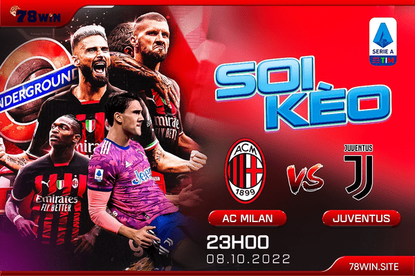 Soi kèo AC Milan vs Juventus, 23h ngày 08/10/2022