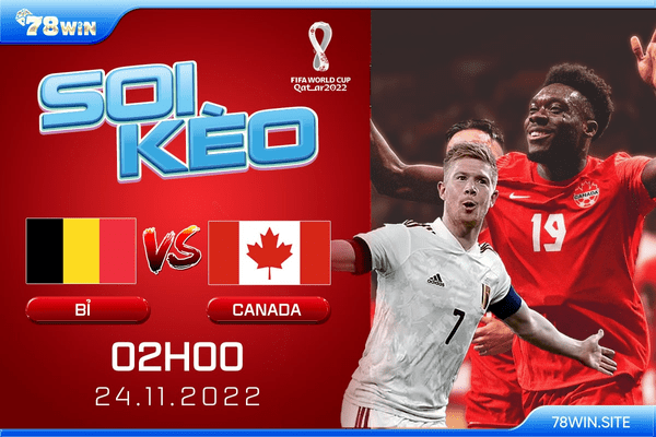 Soi kèo Bỉ vs Canada 2h ngày 24/11/2022