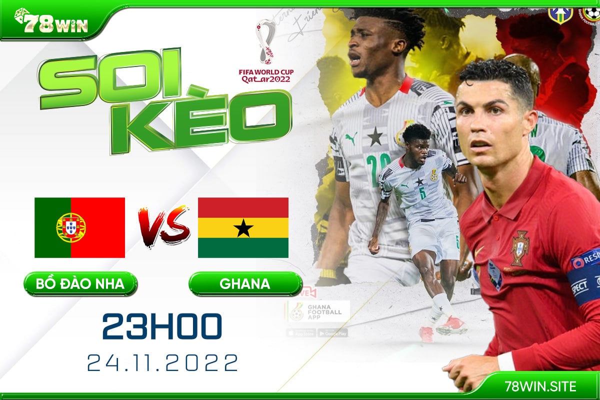 Soi kèo Bồ Đào Nha vs Ghana, 23h ngày 24/11/2022