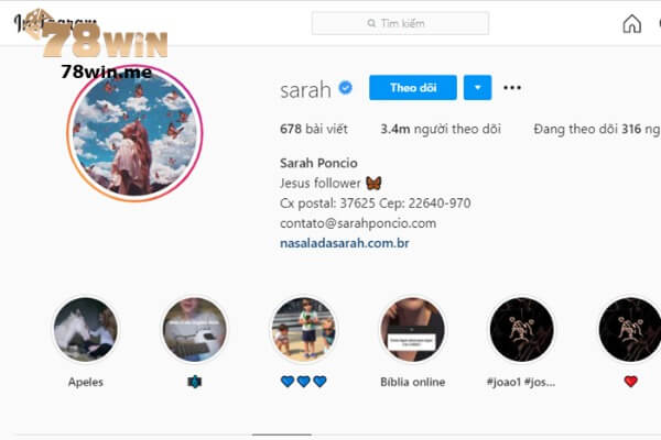 Nữ giới có thể chọn tên Instagram hay như Sarah