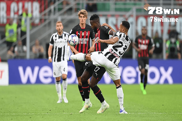 Trận Udinese vs Milan có khả năng ít bàn thắng xảy ra