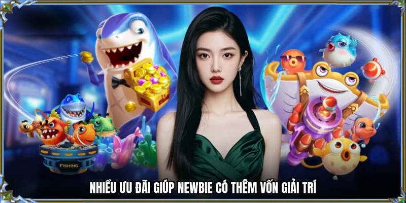 Nhiều ưu đãi giúp newbie có thêm vốn giải trí